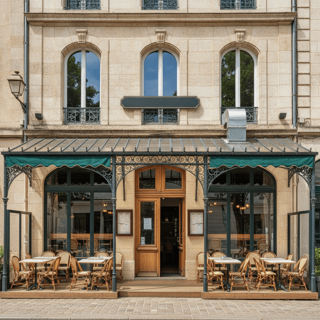 Restaurant 100 couverts à Argenteuil : terrasse - extraction - Image 1