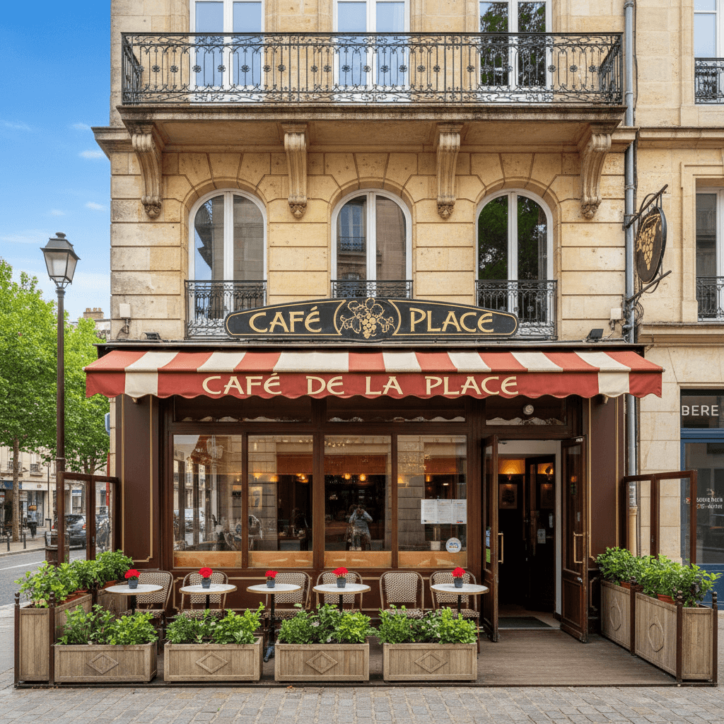 Bar-brasserie à Bordeaux : terrasse - Image 1