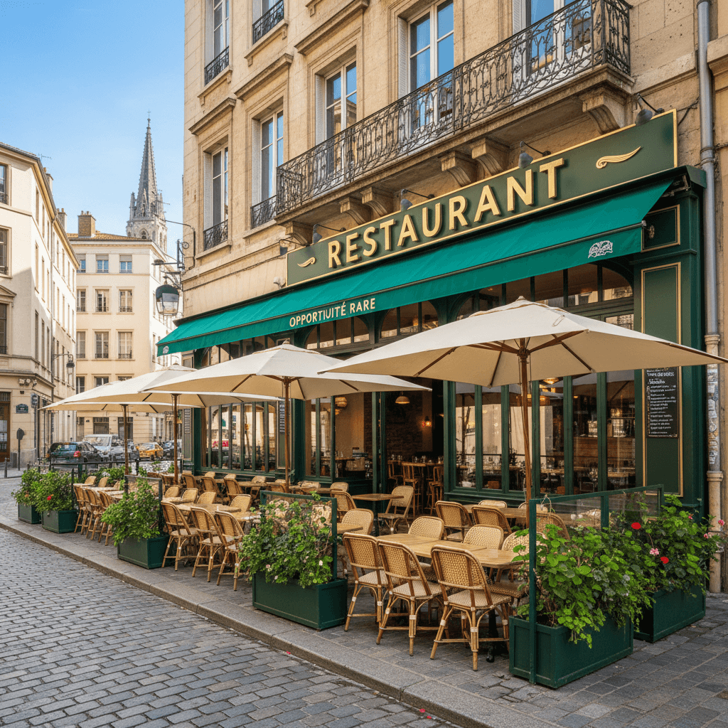 Restaurant 100m² à Lyon : terrasse - extraction
