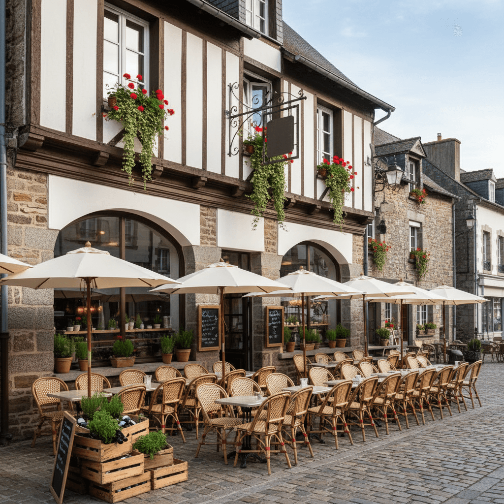 Restaurant à Saint-Brieuc : terrasse - licence IV - Image 1