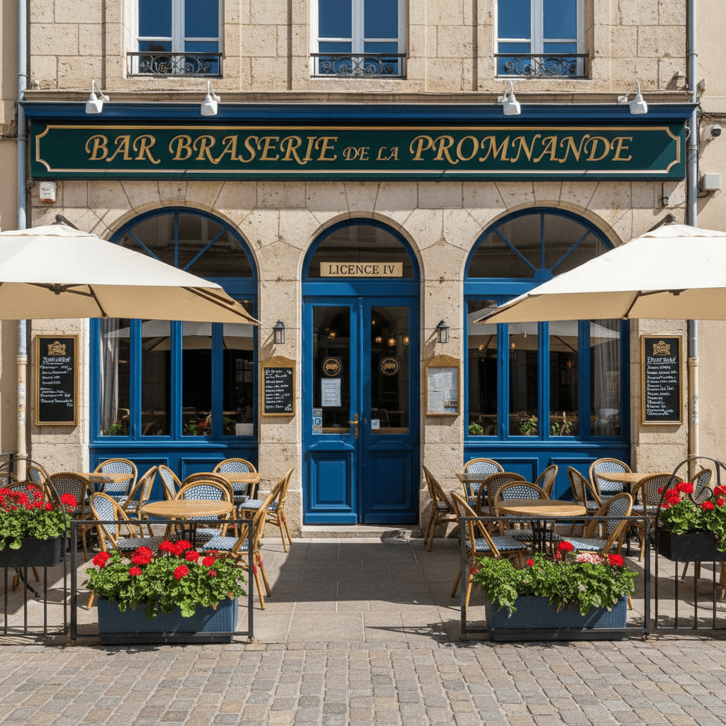 Bar-brasserie à Le Boulou : terrasse - licence IV - Image 1