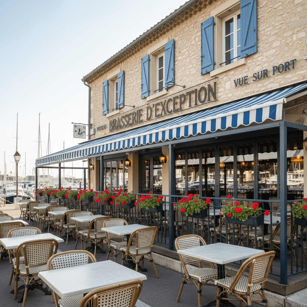 Bar-brasserie 100m² à Le Grau-Du-Roi : terrasse - licence IV - Image 1