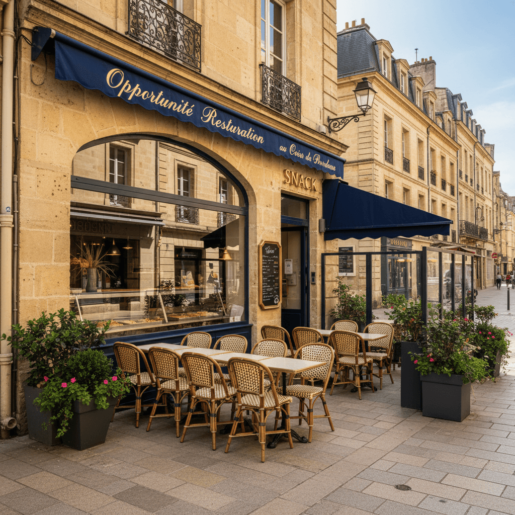 Snack 230m² à Bordeaux : terrasse