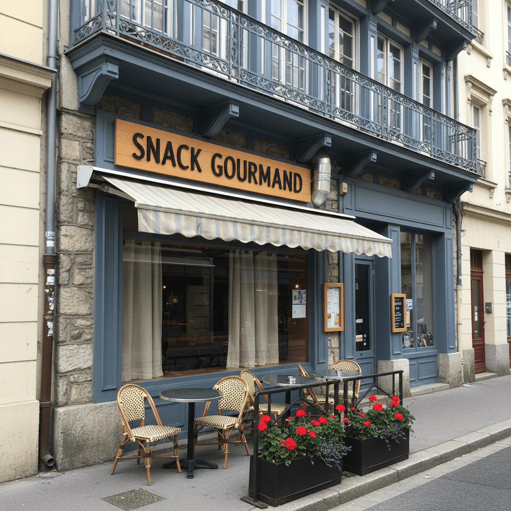 Snack 40m² à Grenoble : terrasse - extraction