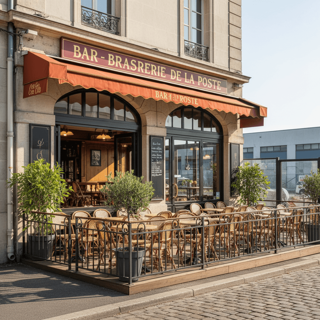 Bar-brasserie 180m² à Dijon : terrasse - licence IV