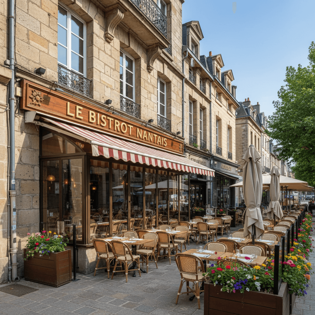 Restaurant 411m² à Nantes : terrasse - extraction - Image 1