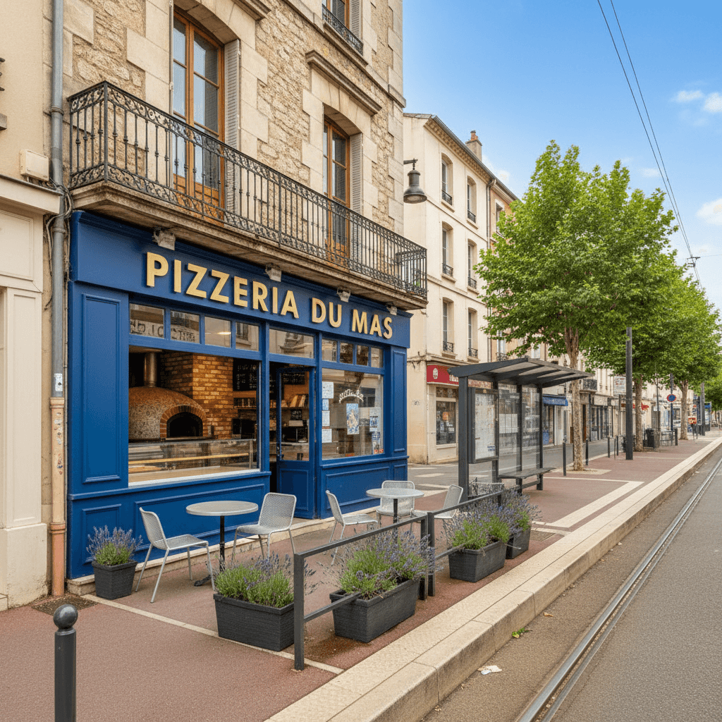 Fast-food 34m² à Montpellier : terrasse - extraction - Image 1