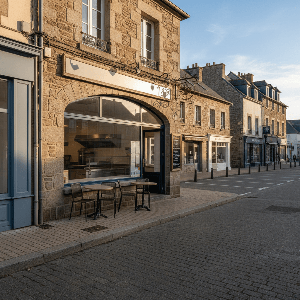 Fast-food à Concarneau : terrasse - extraction - Image 1