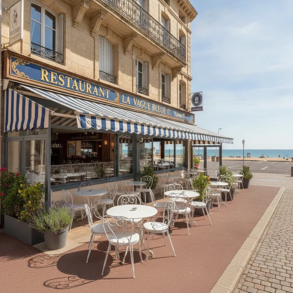 Restaurant à Valras-Plage : terrasse - cuisine équipée - Image 1