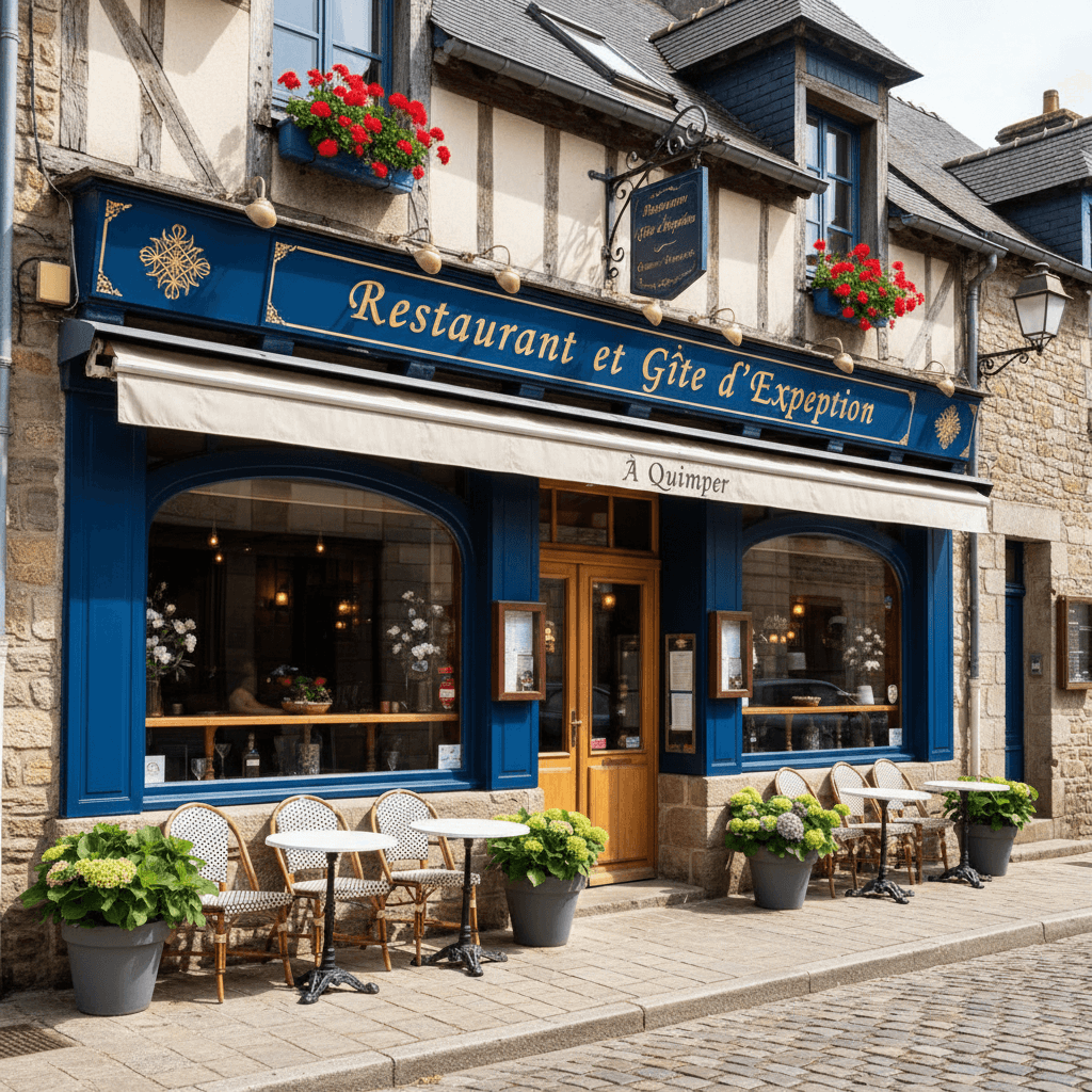 Restaurant à Quimper : terrasse - licence IV - Image 1