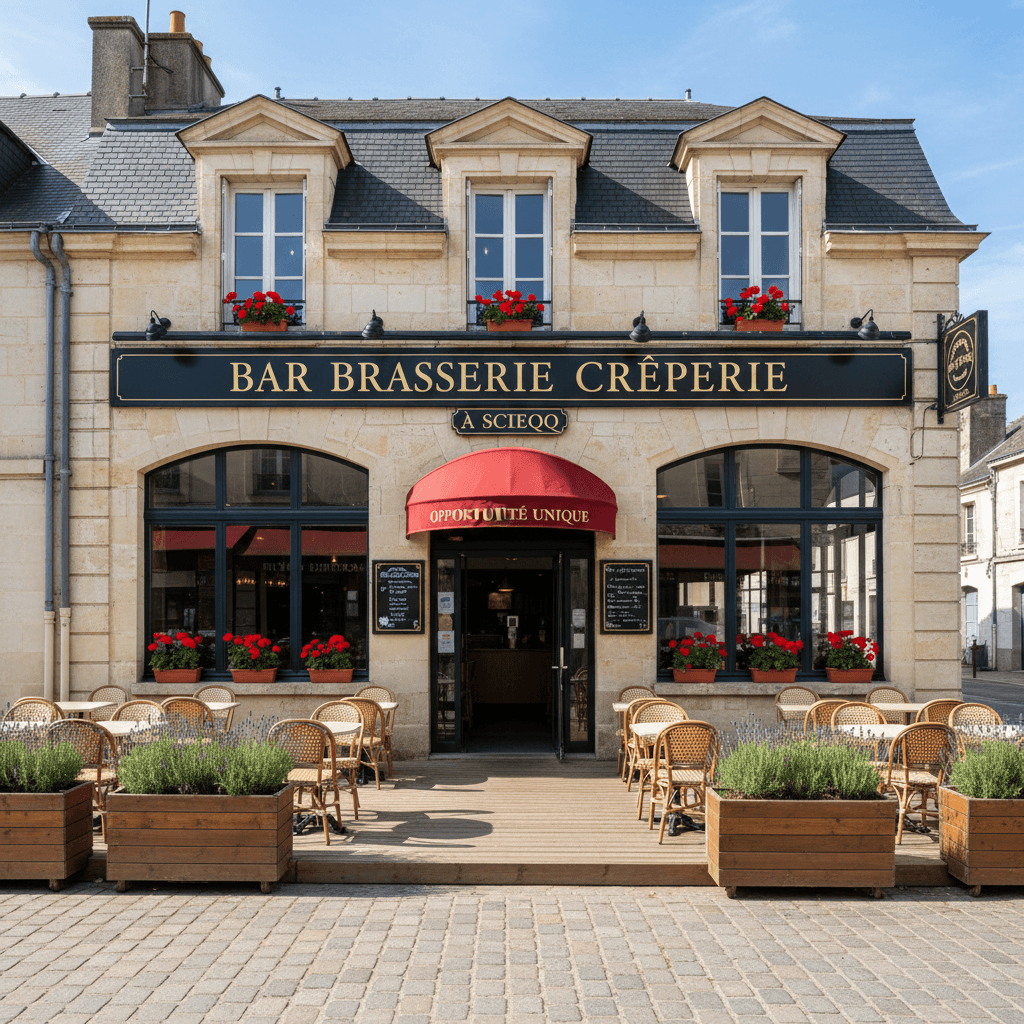 Bar-brasserie 100m² à Sciecq : terrasse - licence IV - Image 1