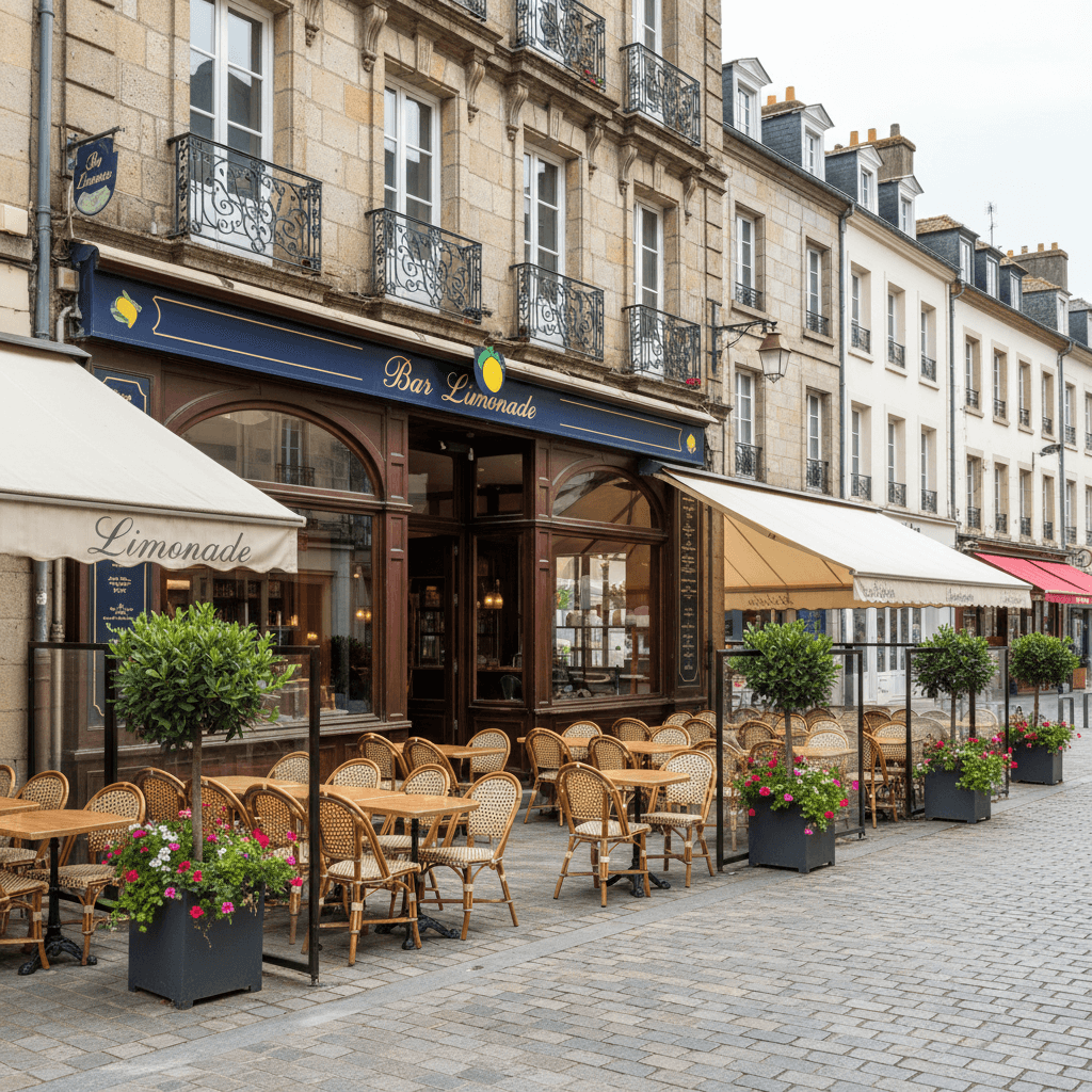 Bar-brasserie à Vannes : terrasse - Image 1