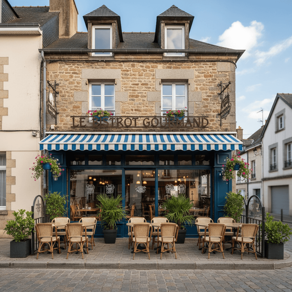 Restaurant à Saint-Brieuc : terrasse - licence IV - Image 1