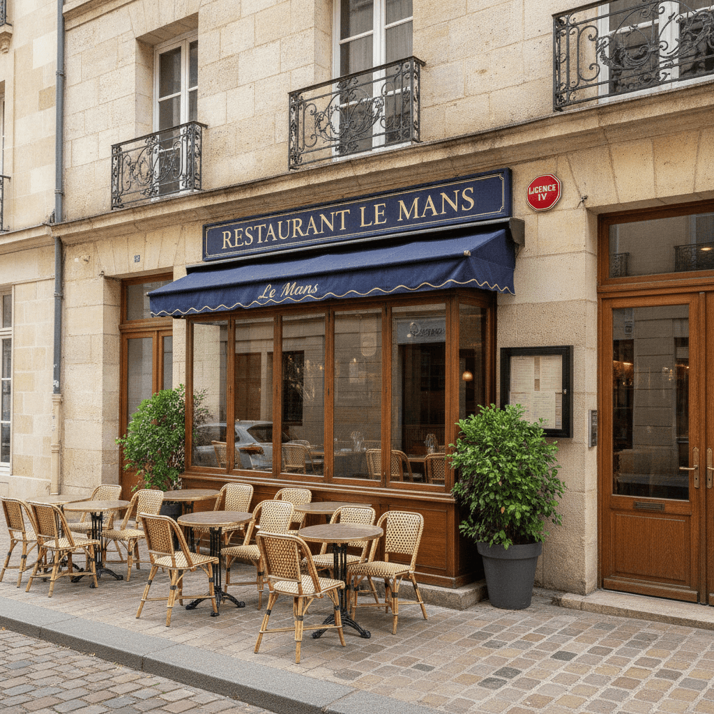 Restaurant à Le Mans : terrasse - licence IV - Image 1