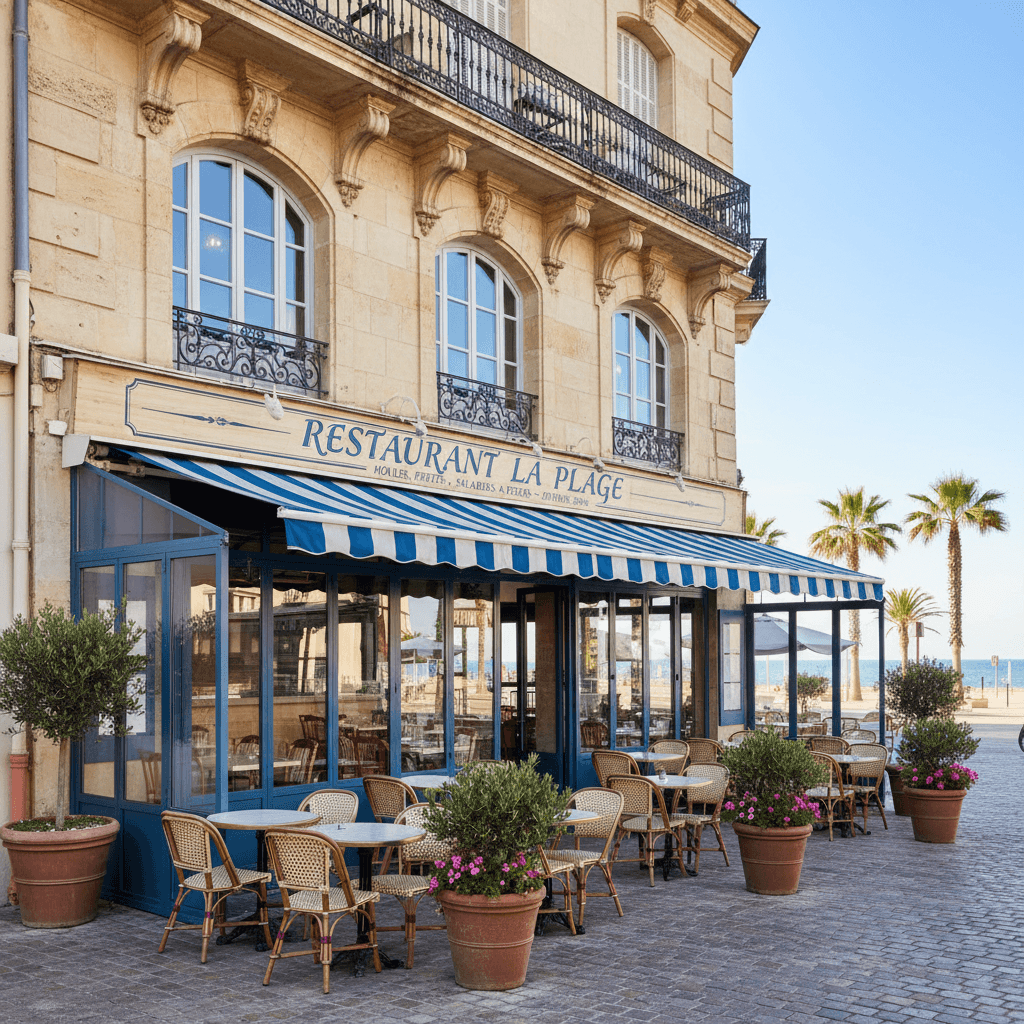 Restaurant 232m² à Montpellier : terrasse - extraction - Image 1