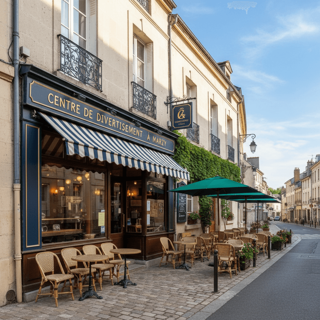 Bar-brasserie 1250m² à Marzy : terrasse - licence IV - Image 1