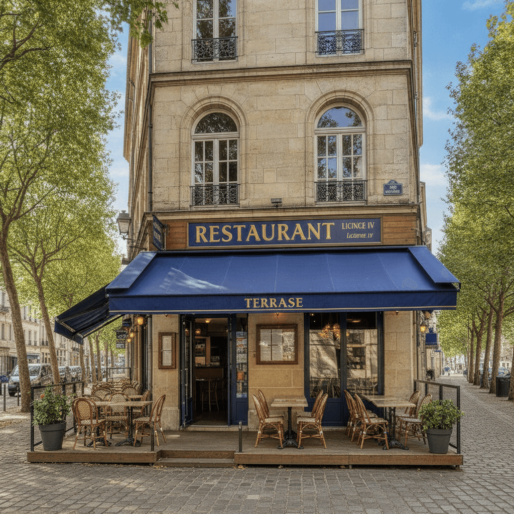 Restaurant 156m² à Angers : terrasse - licence IV