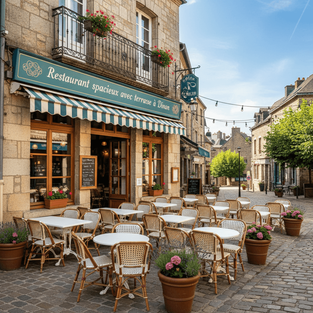 Restaurant 160m² à Dinan : terrasse - licence IV - Image 1