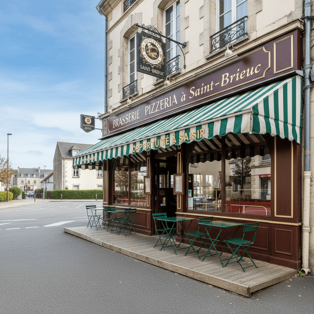Bar-brasserie à Saint-Brieuc : terrasse - licence IV - Image 1
