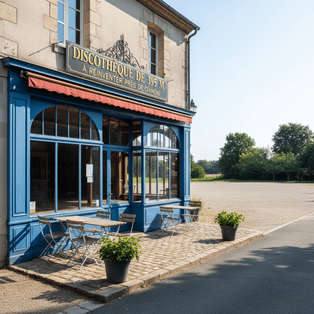 Bar-brasserie 395m² à Braye-Sous-Faye : terrasse - licence IV - Image 1