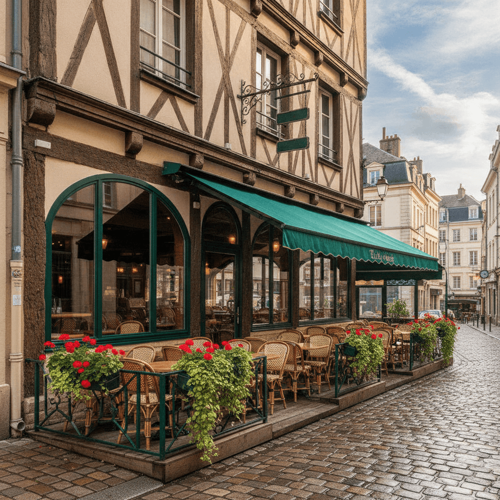 Restaurant 150m² à Rouen : terrasse - licence IV