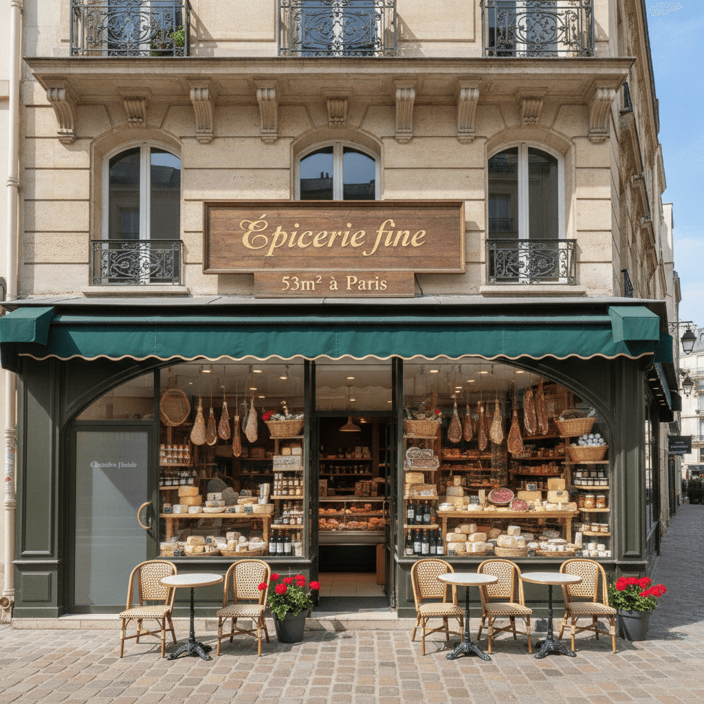 Epicerie fine 53m² à Paris : chambre froide