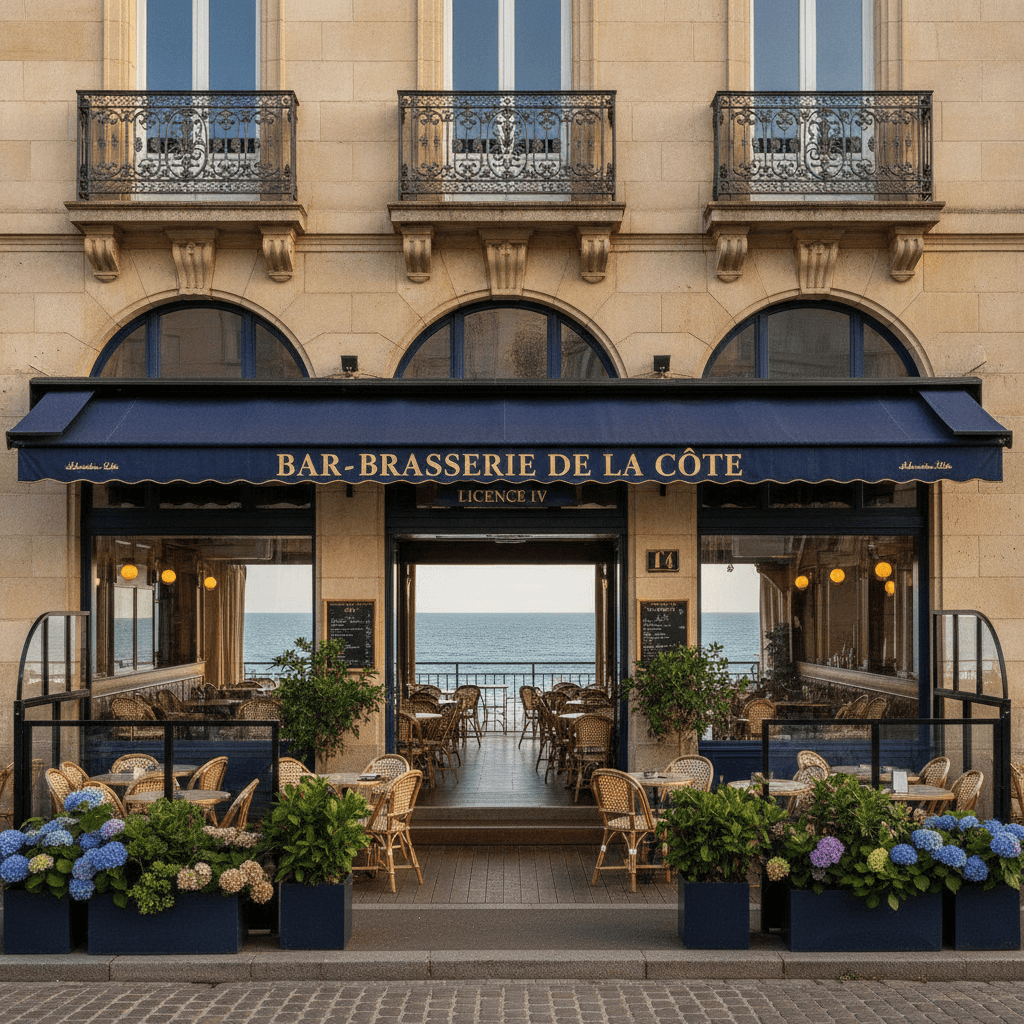 Bar-brasserie 200m² à Biarritz : licence IV