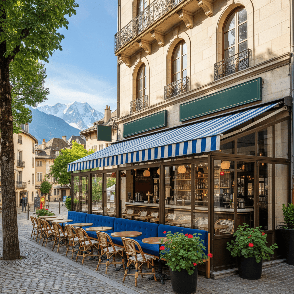 Bar-brasserie à Annecy : terrasse - licence IV - Image 1