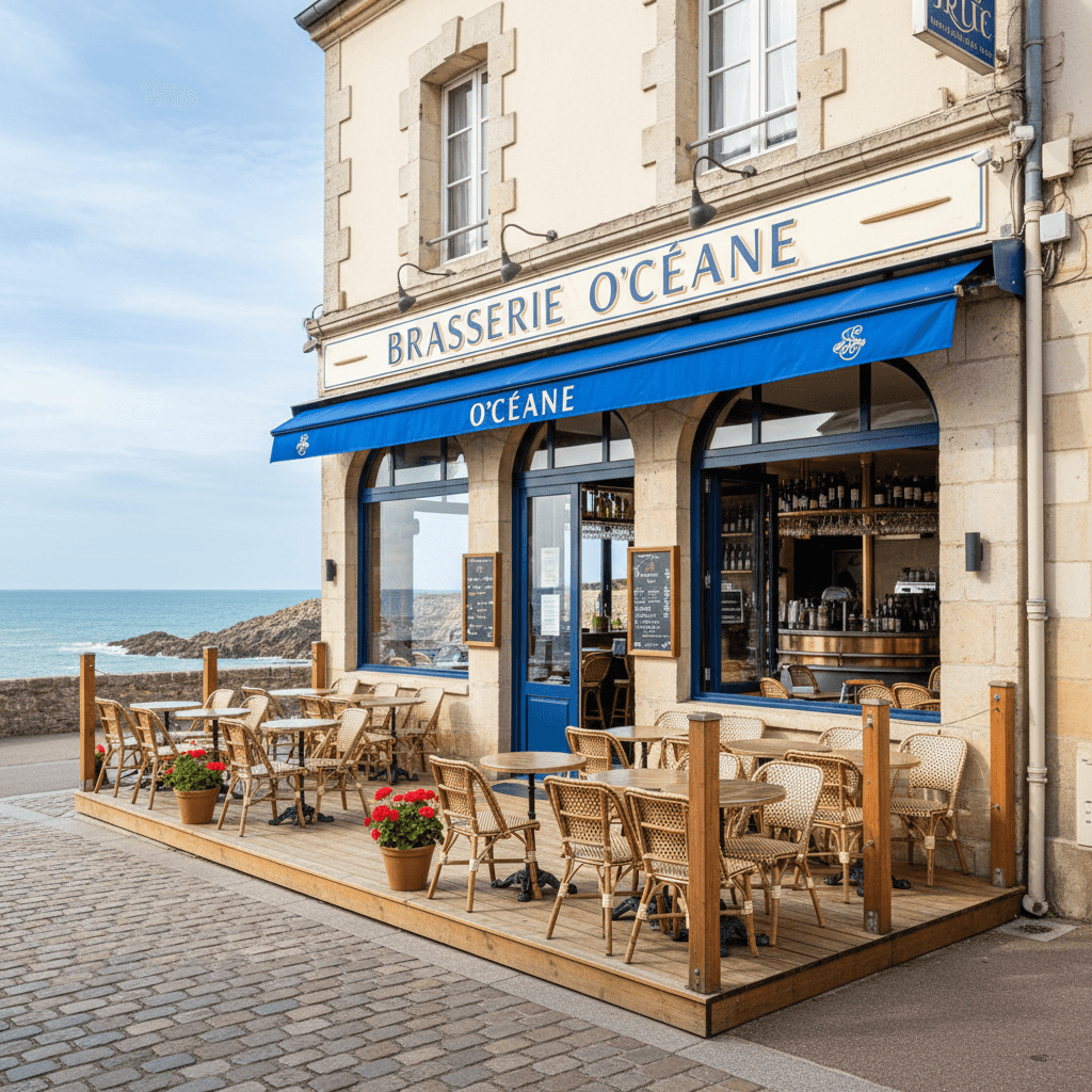 Bar-brasserie 100m² à Pornic : terrasse - licence IV - Image 1
