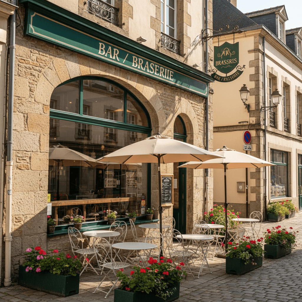 Bar-brasserie à Vannes : terrasse - licence IV - Image 1
