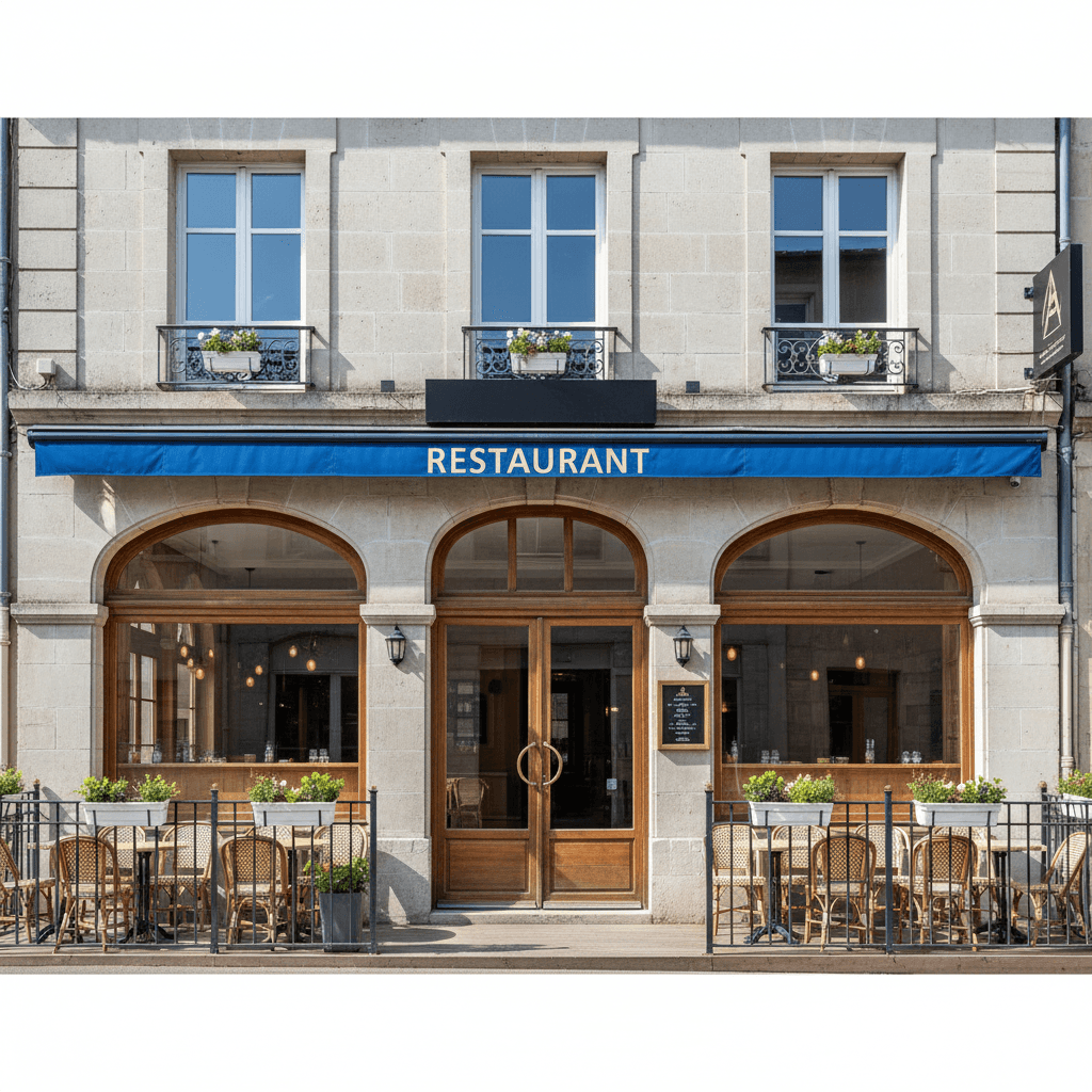 Restaurant 311m² à Marle : terrasse - licence IV
