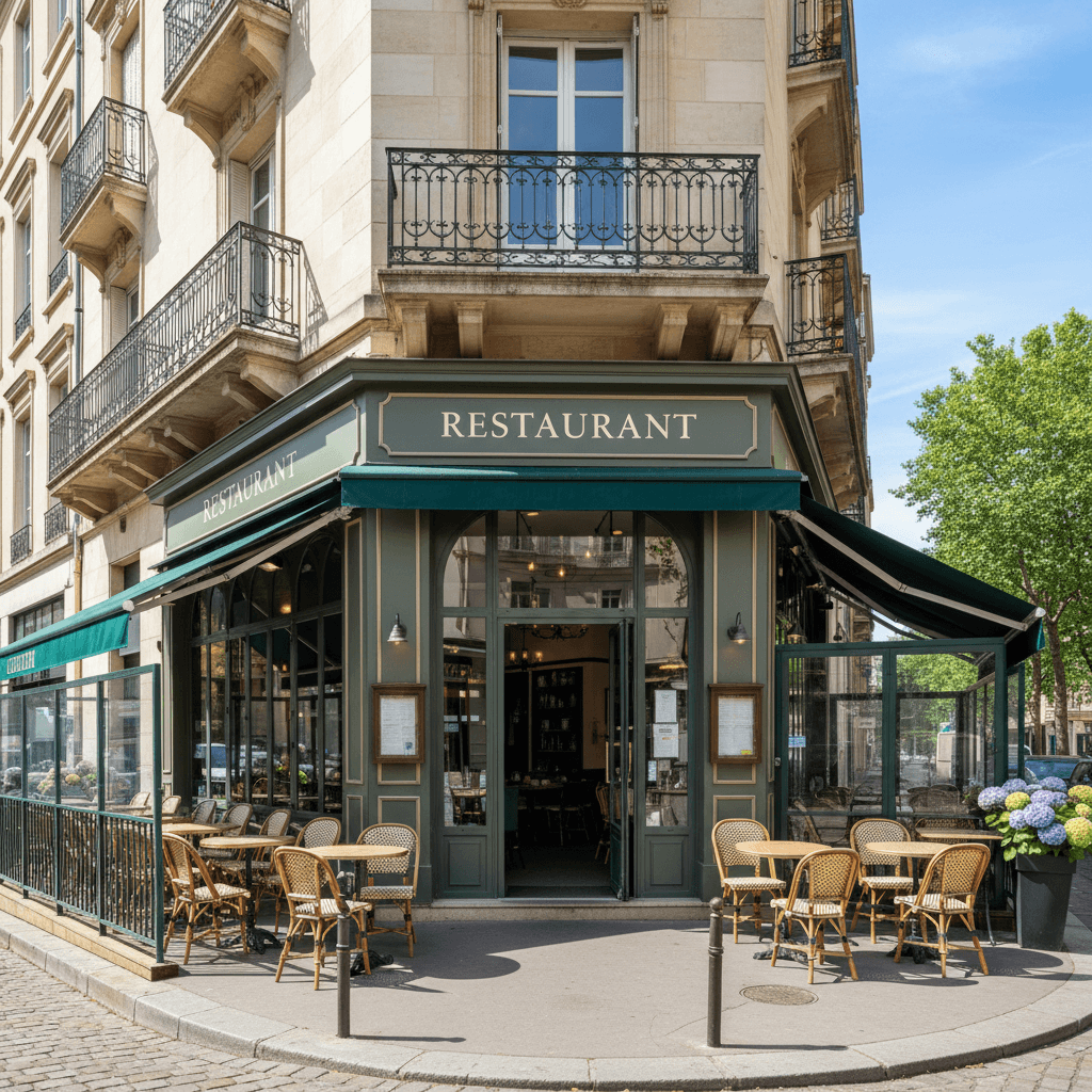 Restaurant 175m² à Lyon : terrasse - extraction - Image 1