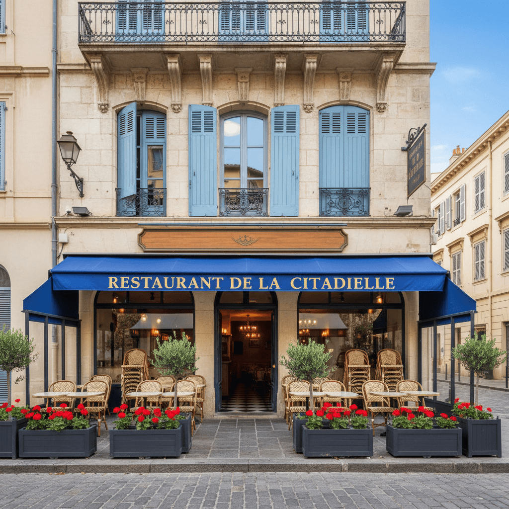 Restaurant à Ajaccio : terrasse - extraction - Image 1