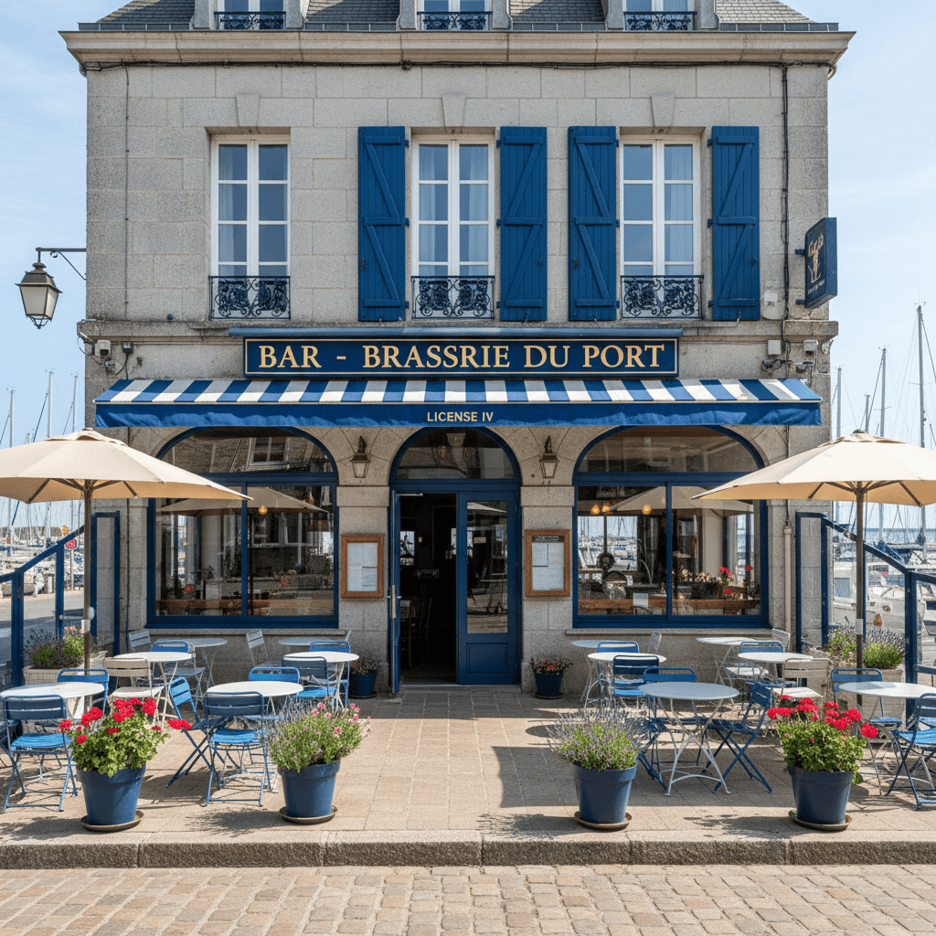 Bar-brasserie à Saint-Pierre-D'Oléron : terrasse - licence IV - Image 1