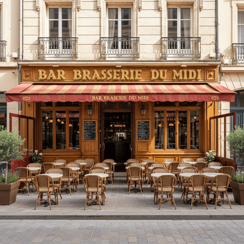 Bar-brasserie 80m² à Montpellier : terrasse - licence IV