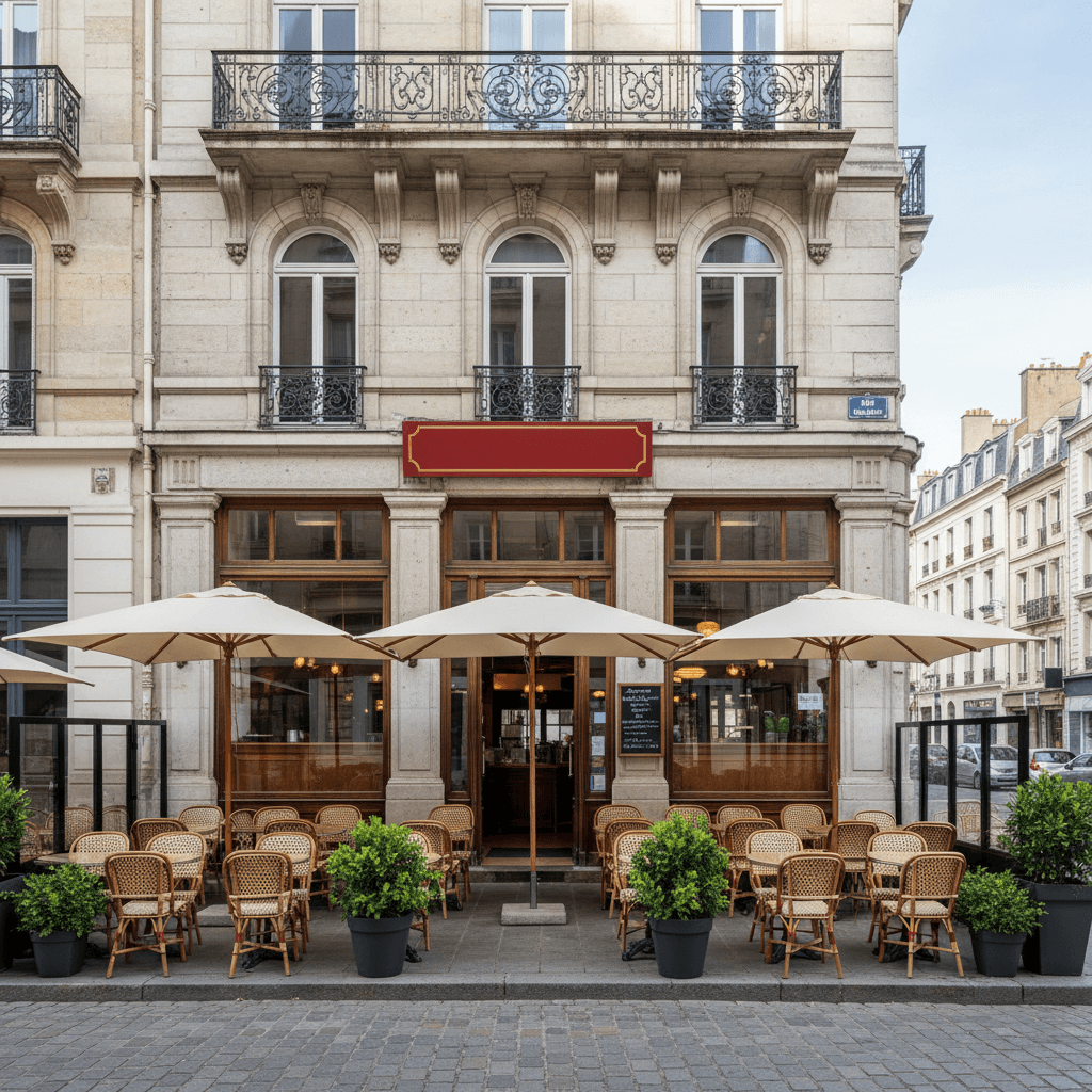Bar-brasserie 300m² à Le Havre : terrasse - licence IV
