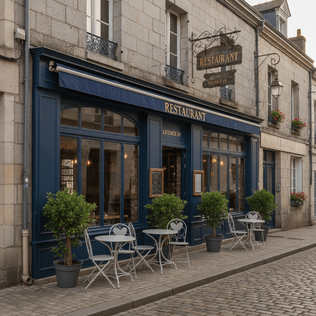 Restaurant à Saint-Lô : terrasse - licence IV - Image 1