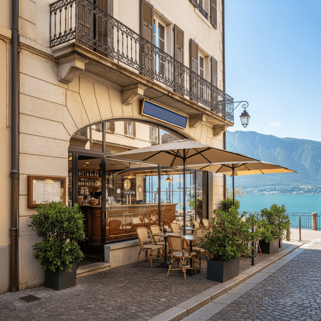 Bar-brasserie 58m² à Veyrier-Du-Lac : licence IV - Image 1