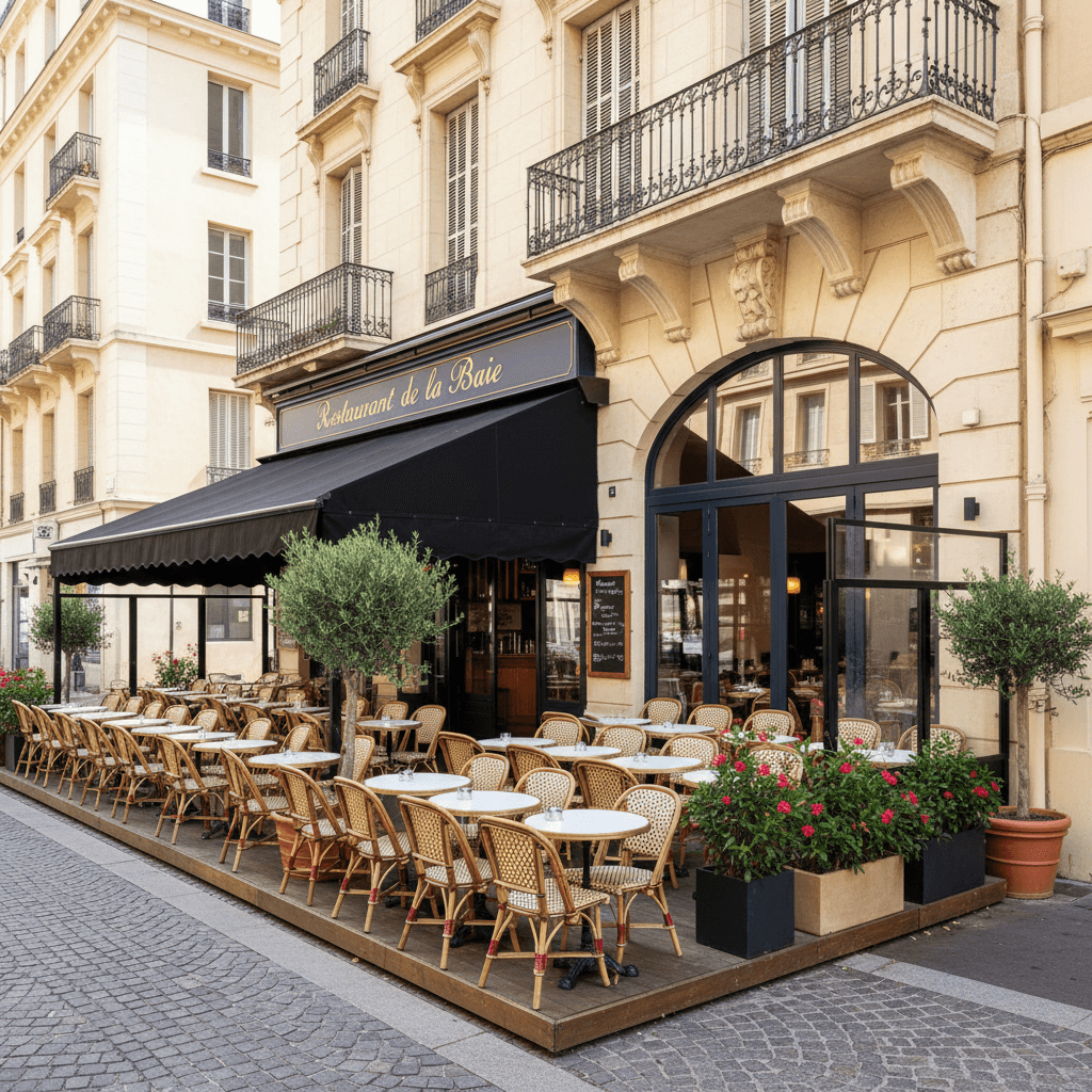 Restaurant 104m² à Nice : terrasse - licence IV