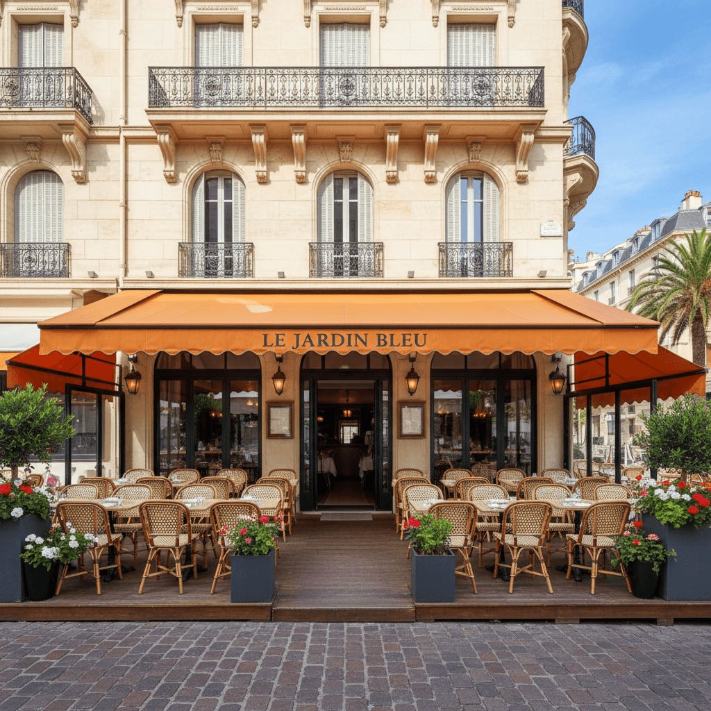 Restaurant à Cannes : terrasse - extraction - Image 1
