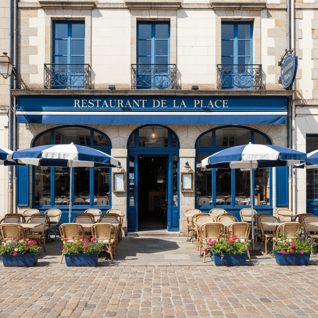 Restaurant à Saint-Brieuc : terrasse - extraction - Image 1