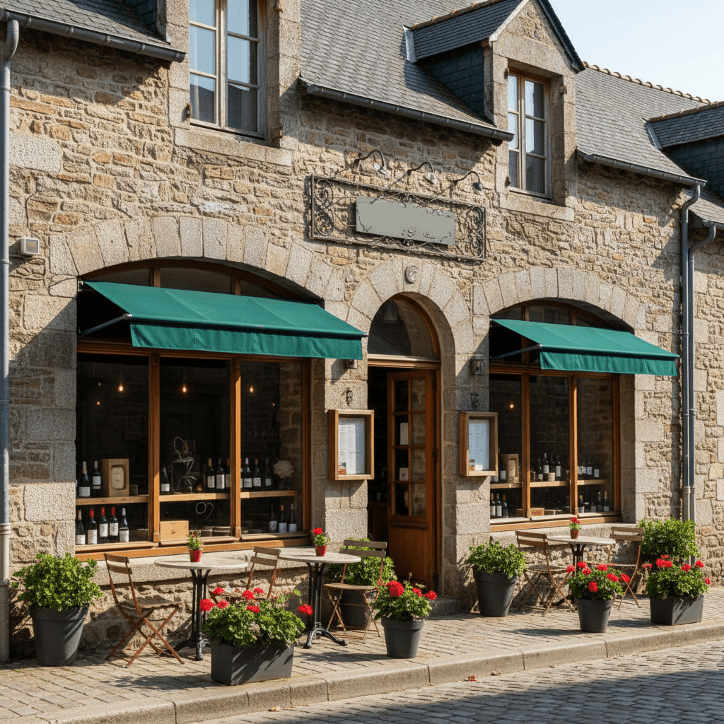 Restaurant à Quimper : terrasse - extraction - Image 1
