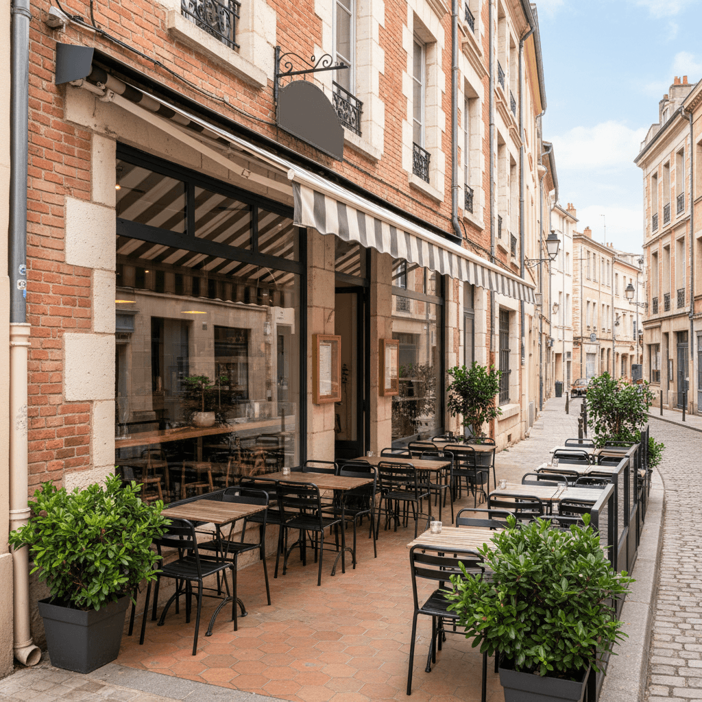 Restaurant 40m² à Toulouse : terrasse
