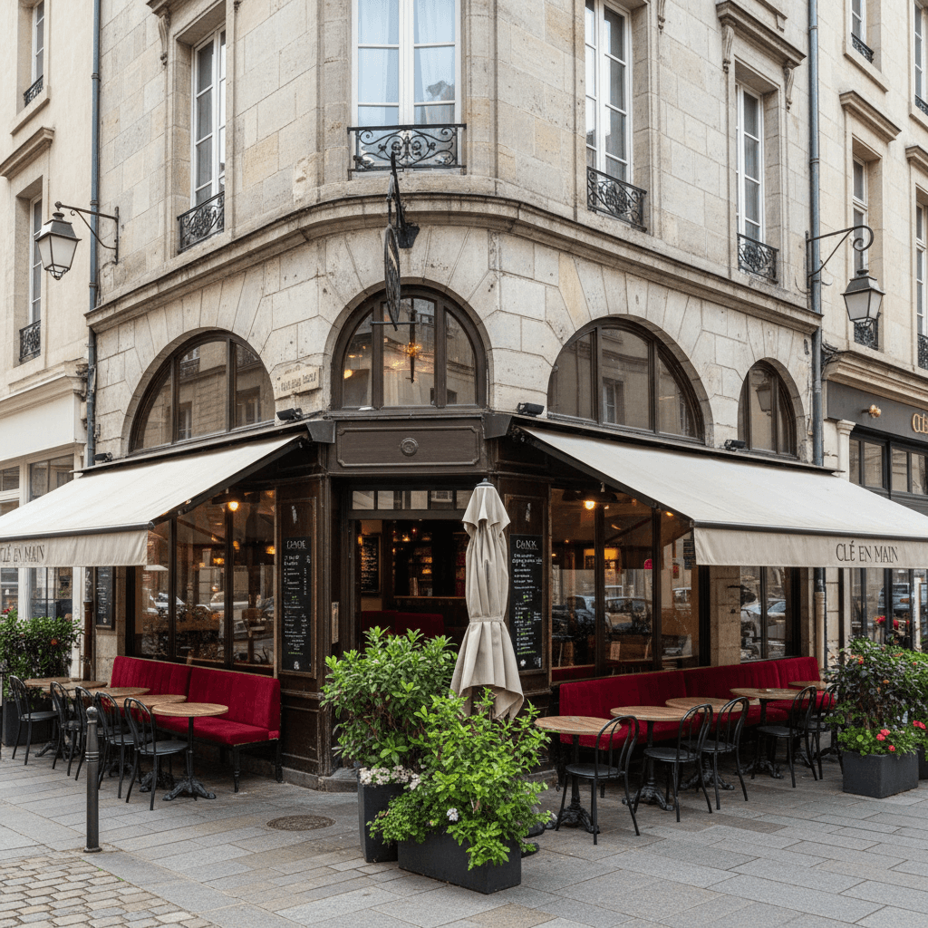 Bar-brasserie 145m² à Clermont-Ferrand : terrasse - licence IV