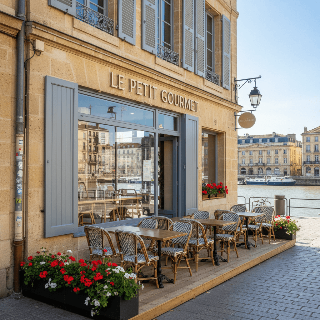 Snack 21m² à Bordeaux : terrasse