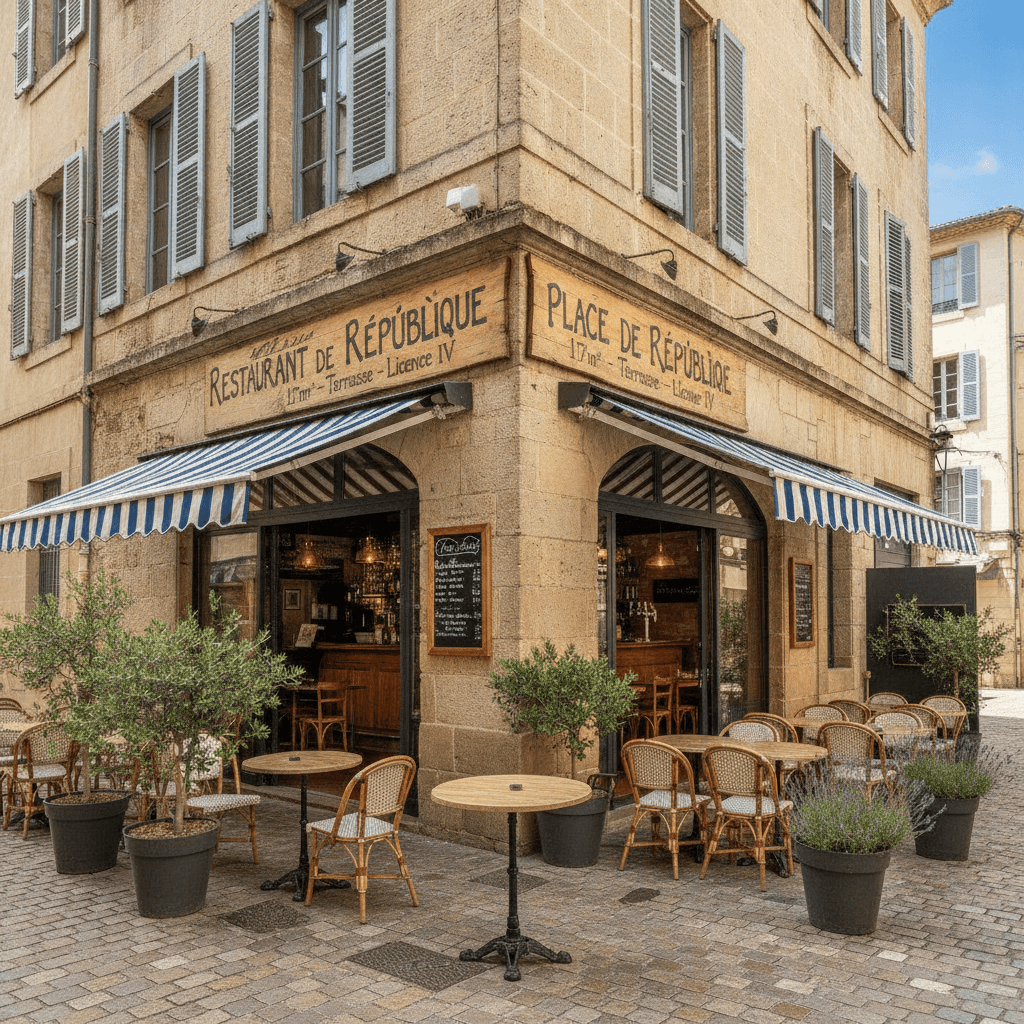 Restaurant 117m² à Perpignan : terrasse - licence IV - Image 1