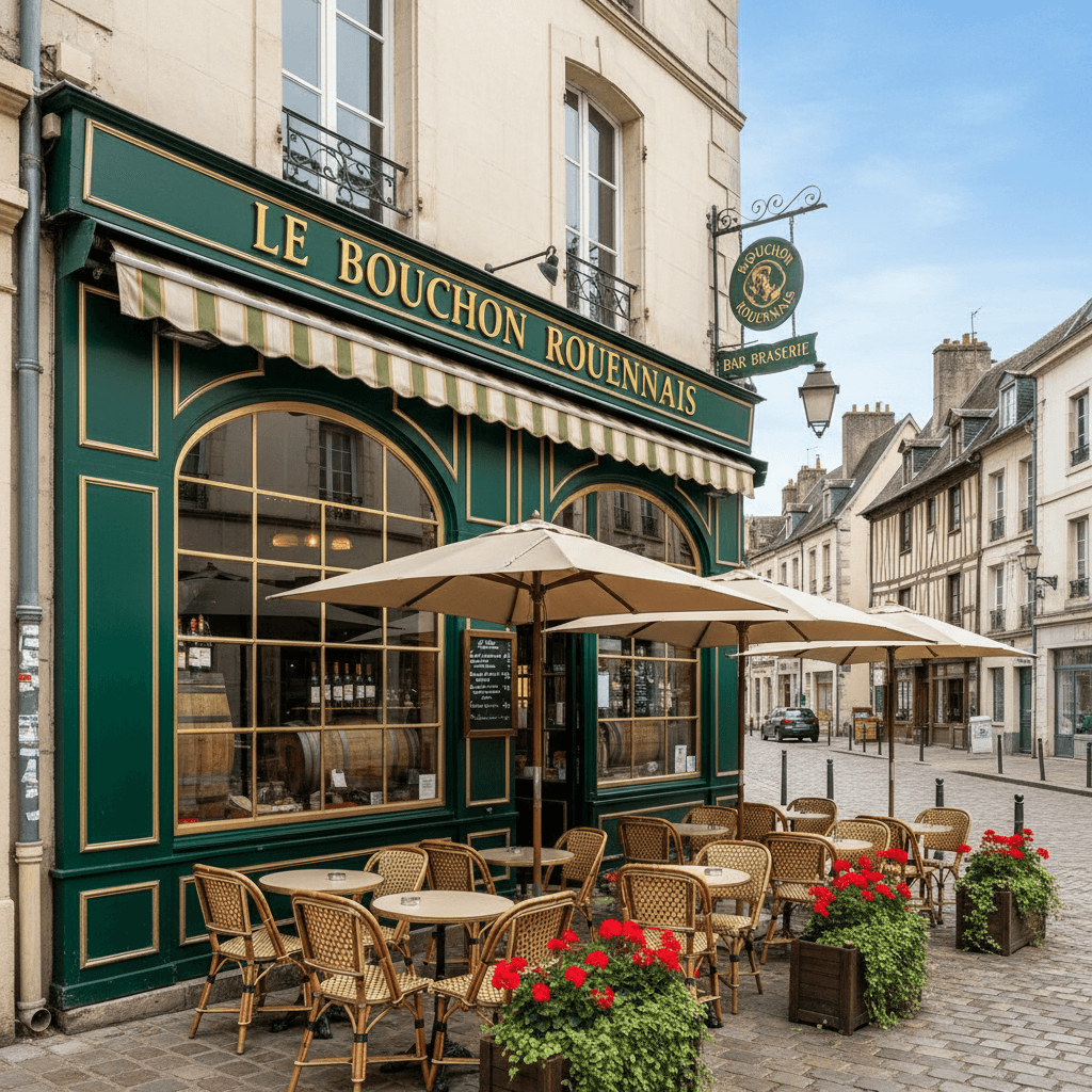 Bar-brasserie 300m² à Rouen : terrasse - licence IV