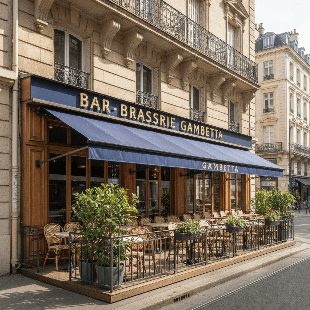 Bar-brasserie 110m² à Grenoble : terrasse - licence IV