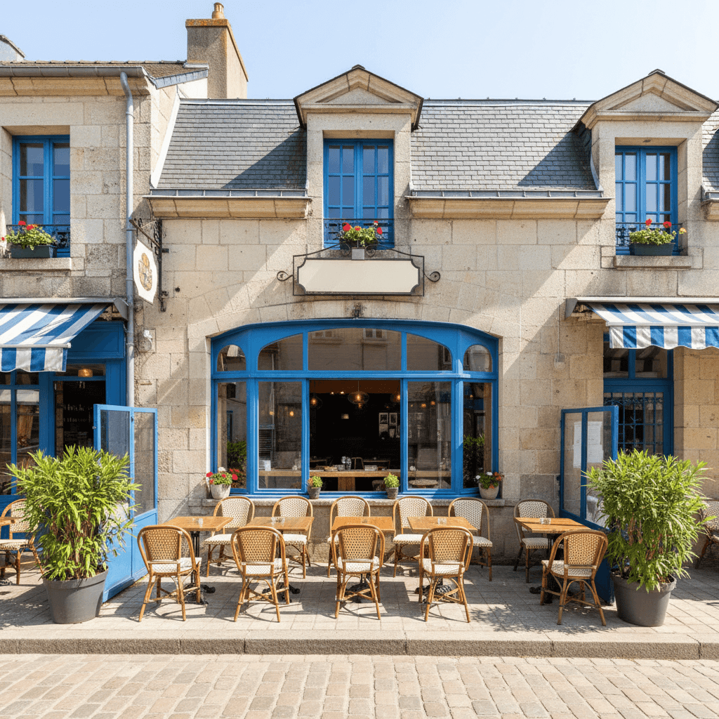 Restaurant à Granville : terrasse - licence IV - Image 1