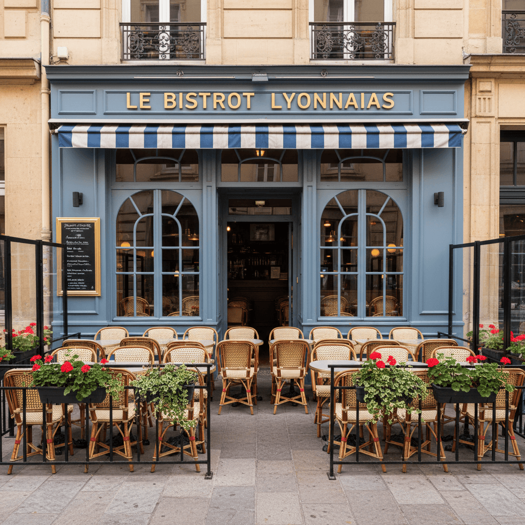 Restaurant 90m² à Lyon : terrasse - Image 1